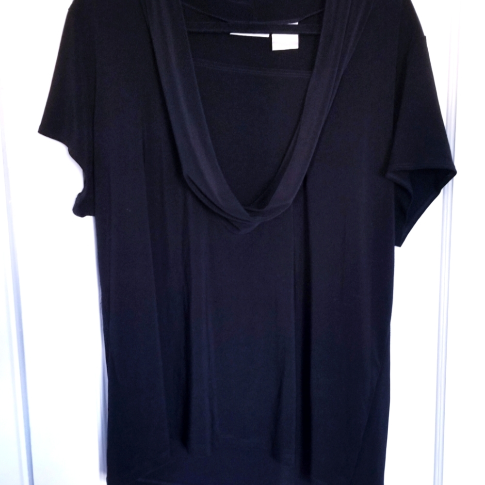 WORTHINGTON Women's Black Stretch Blouse Size 2X